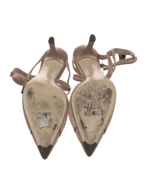 Fendi Mesh Mesh Accents Slingback Pumps