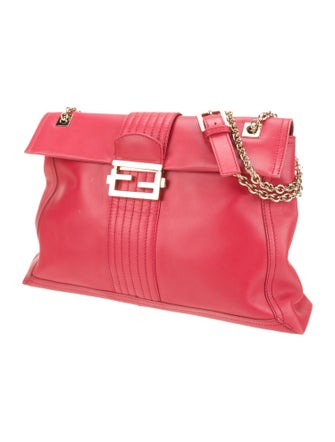 Fendi Leather Maxi Baguette Maxi