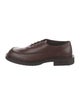 Fendi Leather Whipstitch Trim Oxfords
