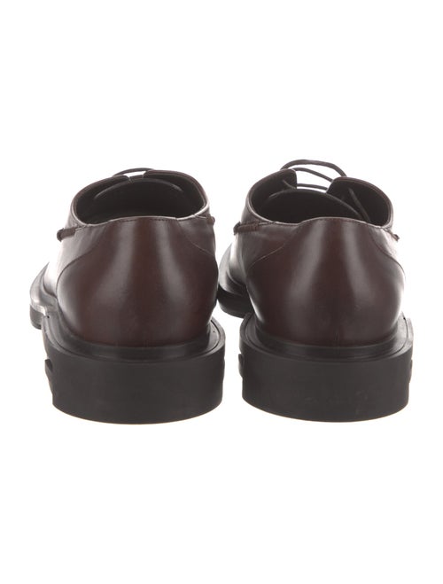 Fendi Leather Whipstitch Trim Oxfords