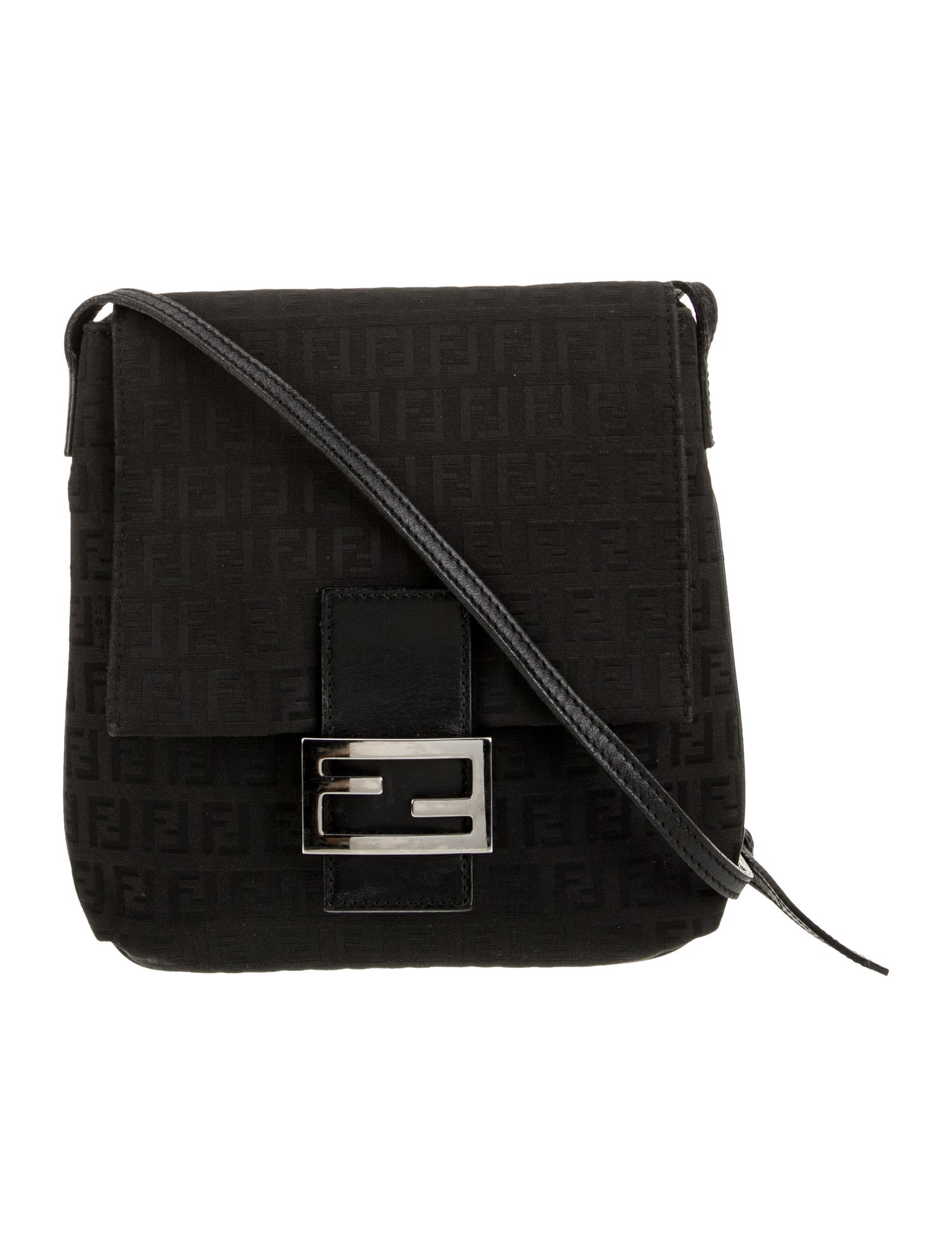 Fendi Zucchino FF Crossbody Bag Vintage