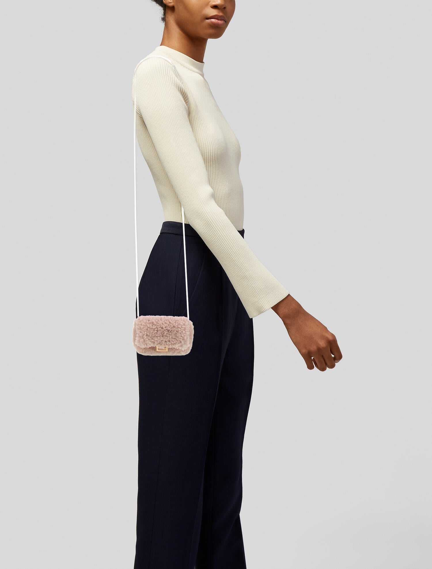 Fendi Shearling Minaudière