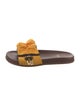 Fendi Zucca FF Logo Satin Slides