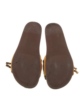 Fendi Zucca FF Logo Satin Slides