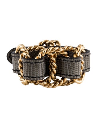 Fendi Leather Wrap Bracelet