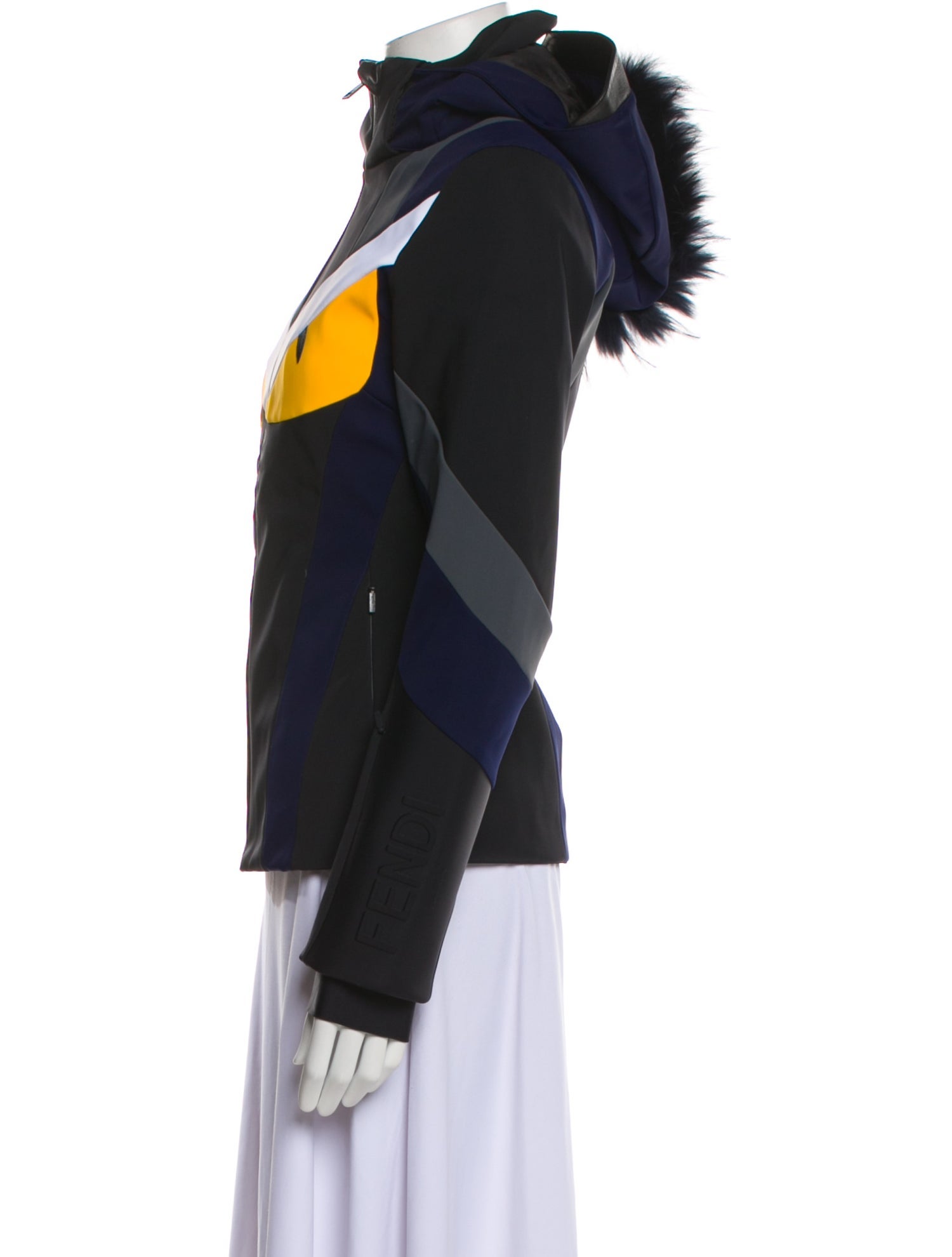 Fendi Colorblock Pattern Jacket