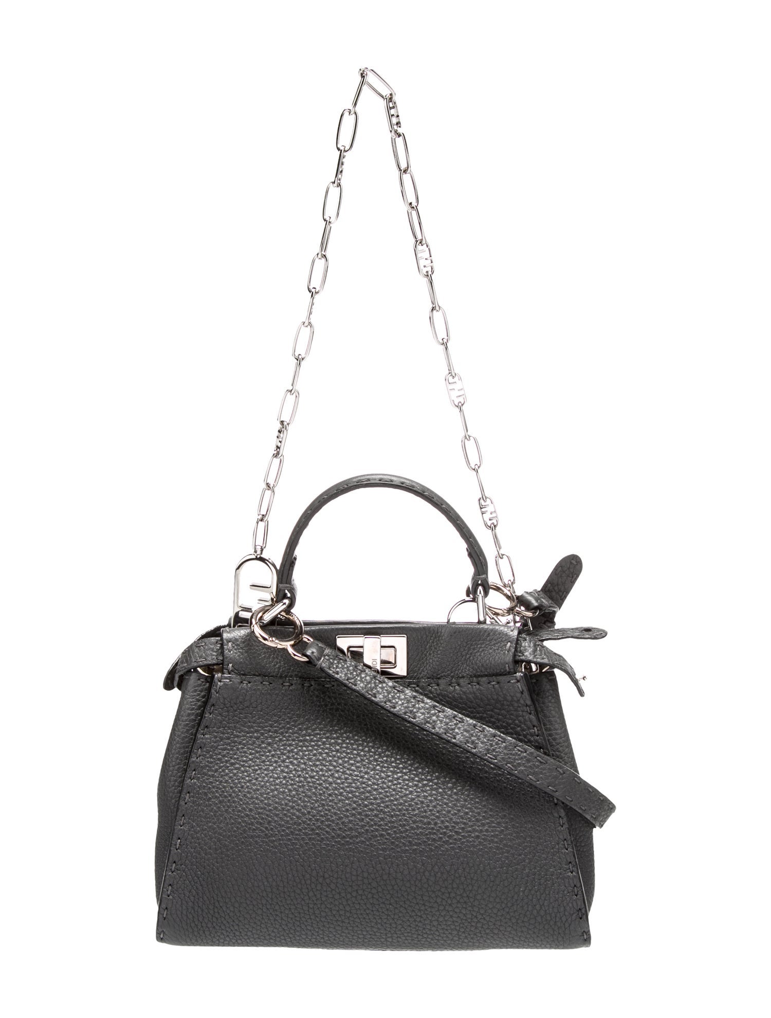 Fendi Leather Peekaboo Mini