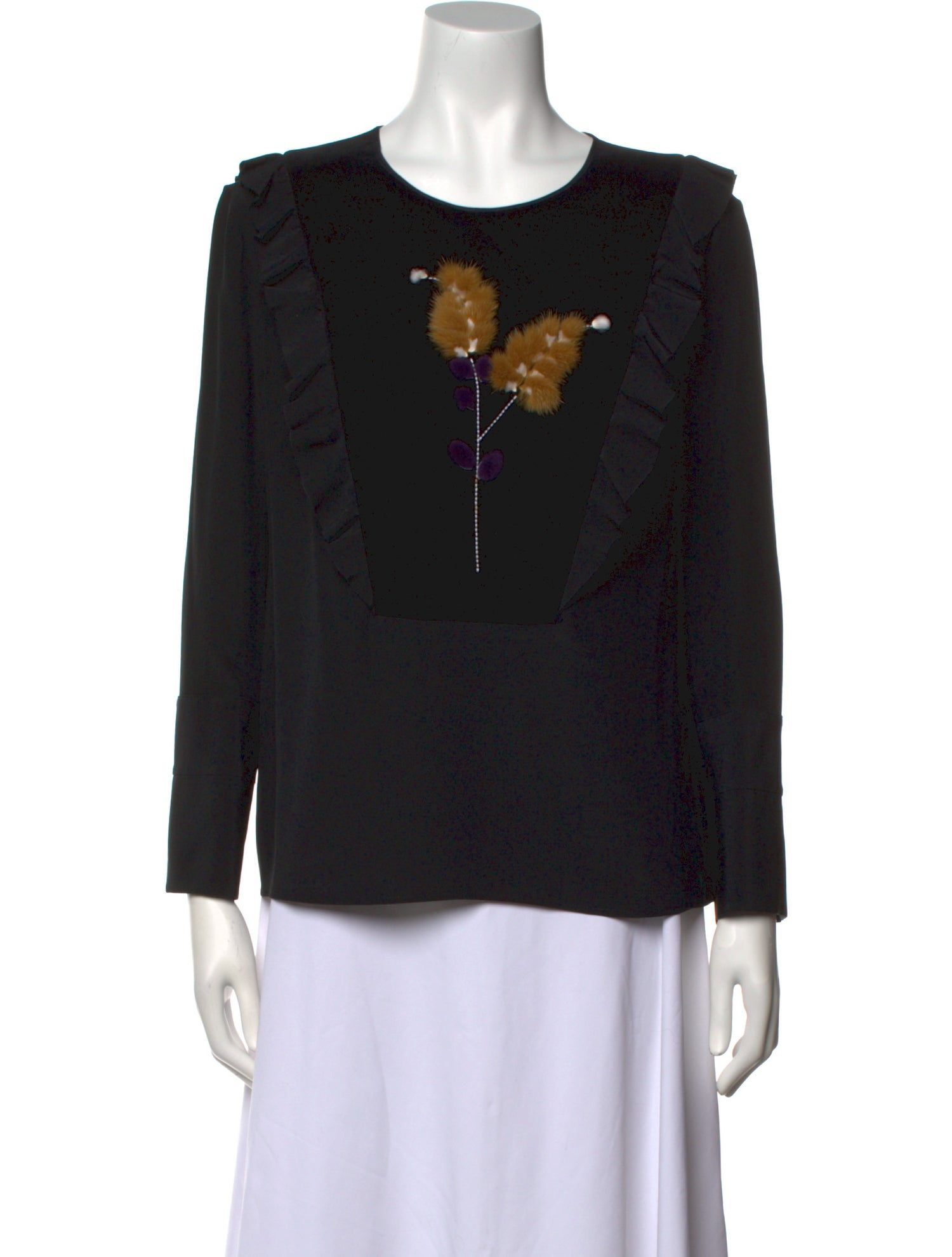 Fendi Silk Crew Neck Sweatshirt