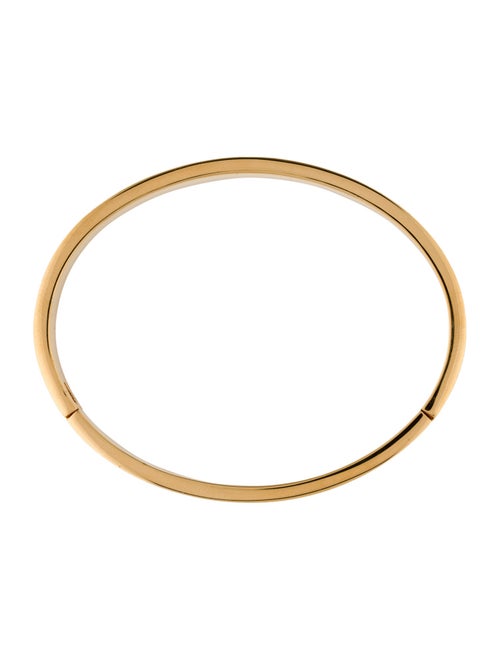 Fendi Crystal 'FF' Hinged Bangle Bracelet