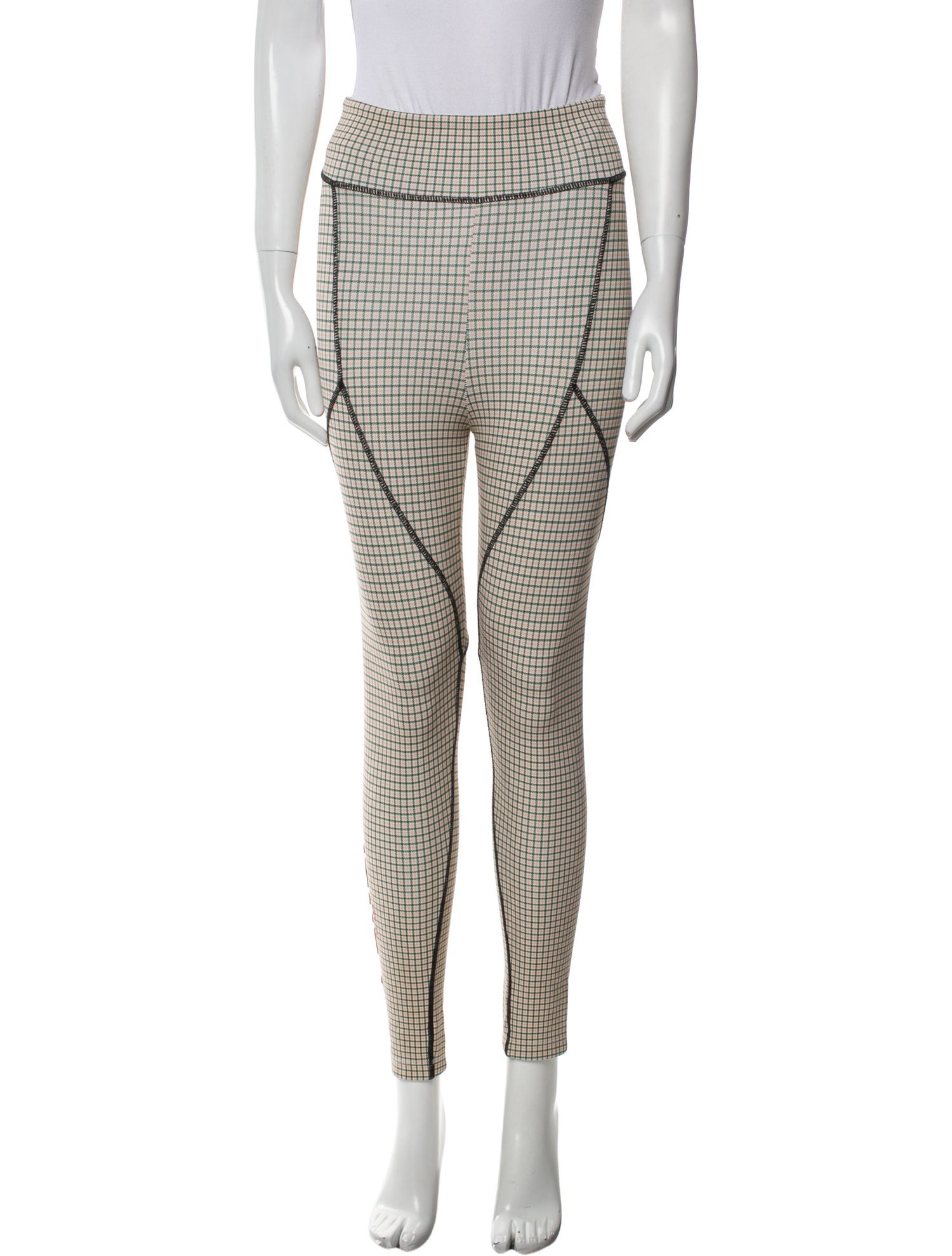 Fendi Plaid Print Skinny Leg Pants