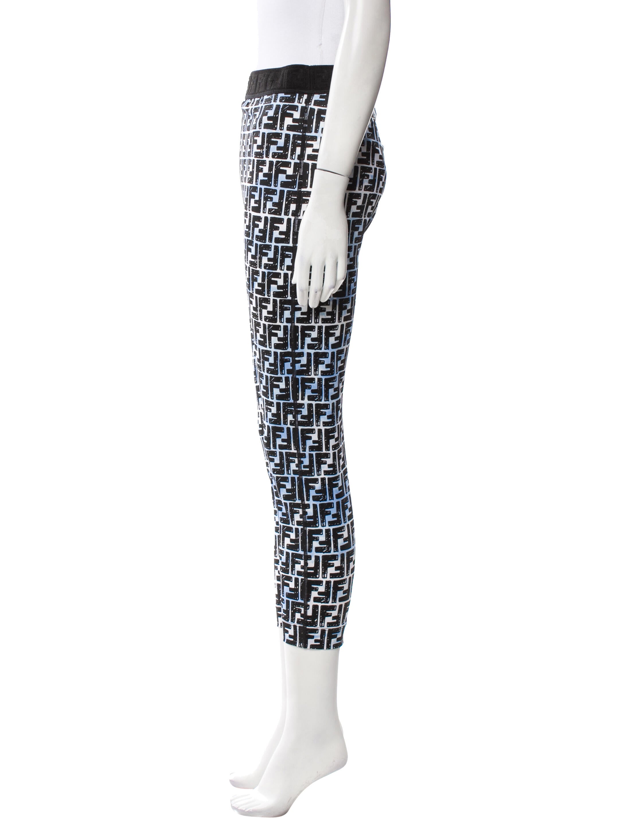 Fendi Printed Skinny Leg Pants