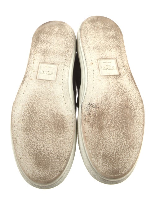 Fendi Suede Printed Loafers