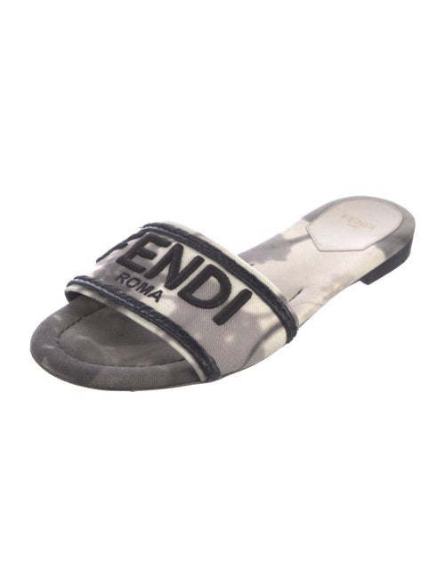 Fendi Canvas Printed Slides