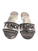 Fendi Canvas Printed Slides