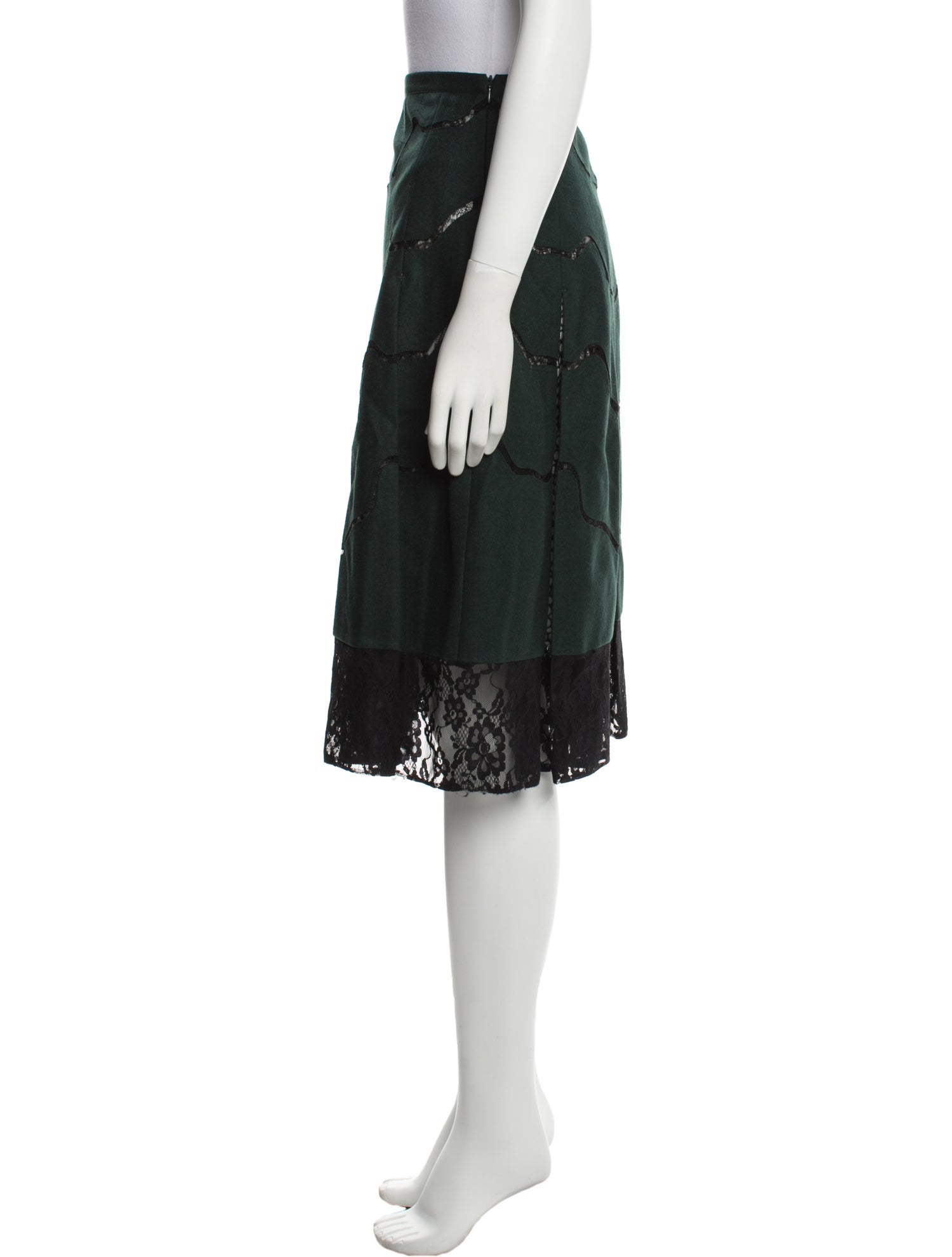 Fendi Virgin Wool Knee-Length Skirt