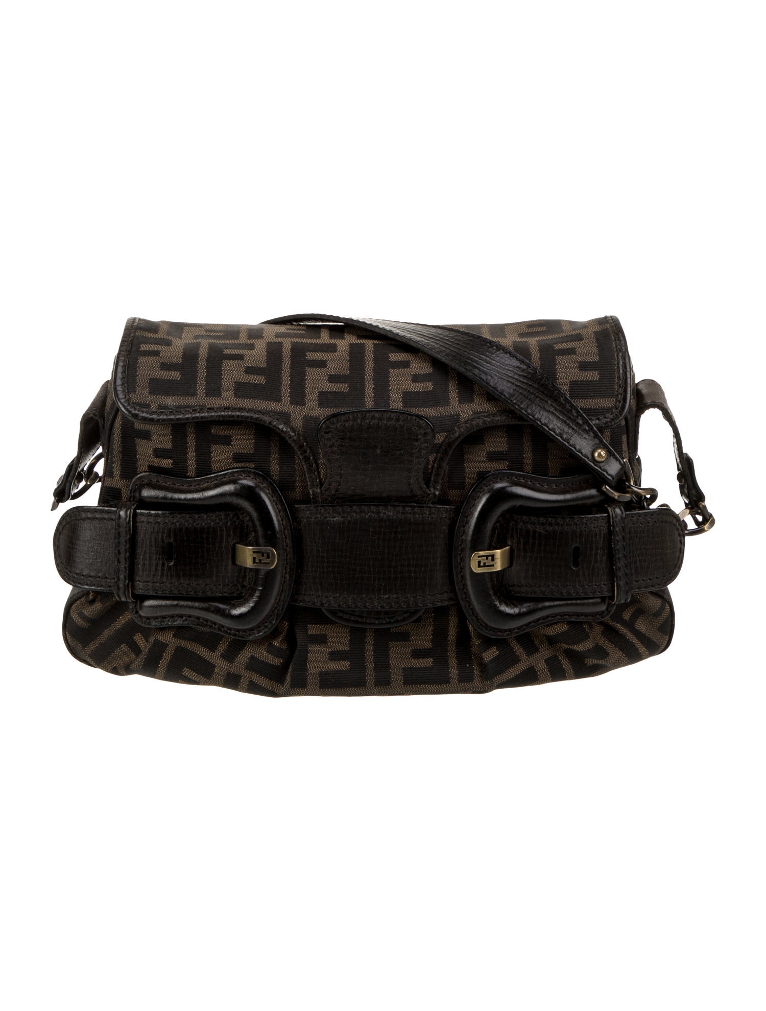 Fendi Zucca FF Shoulder Bag