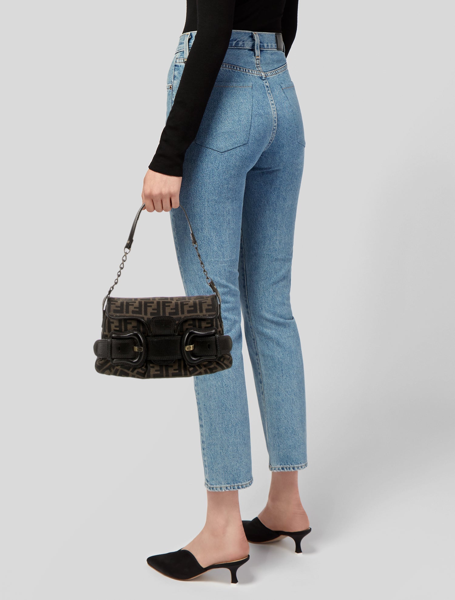 Fendi Zucca FF Shoulder Bag