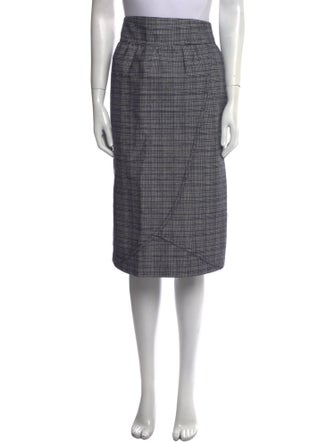 Fendi Plaid Print Knee-Length Skirt