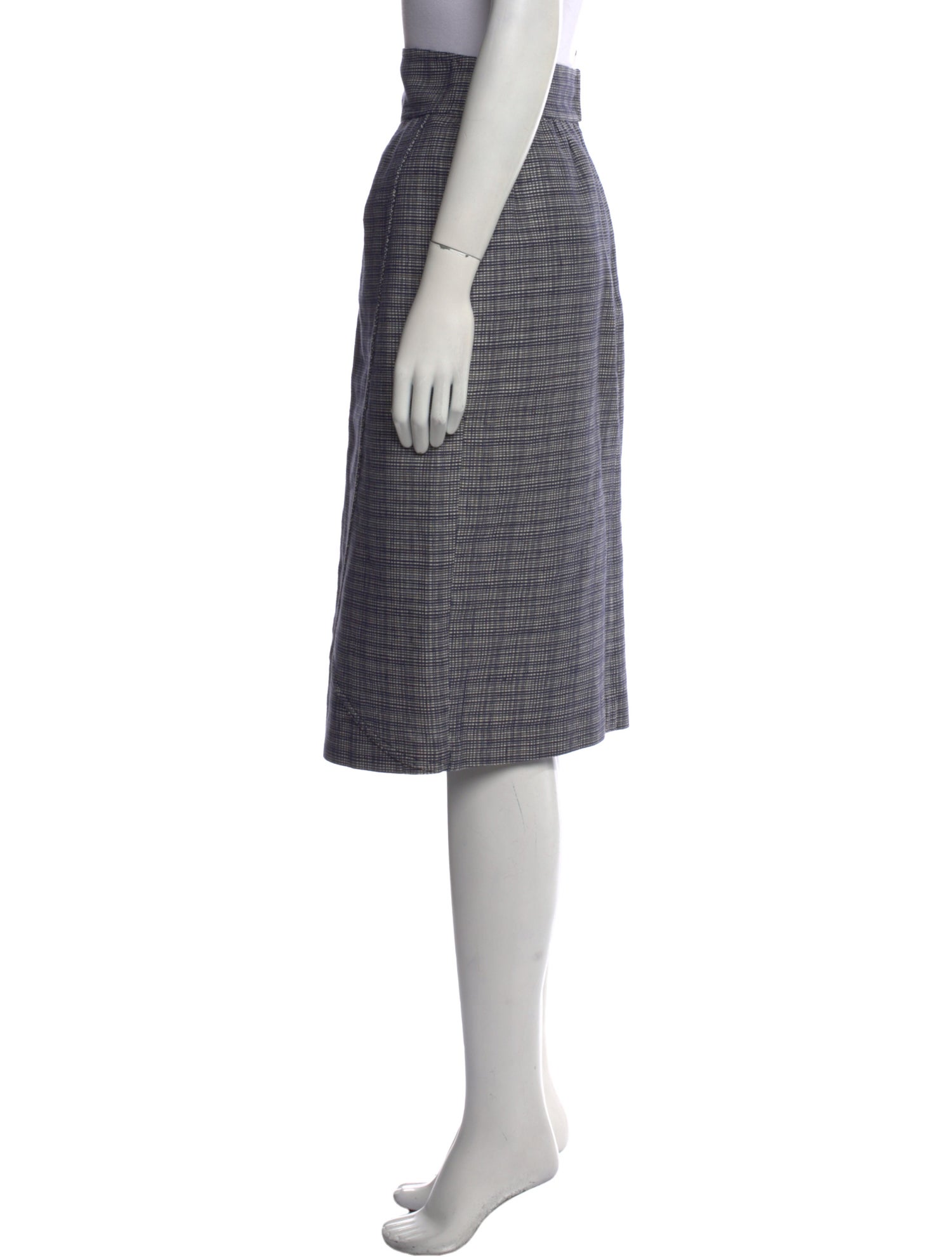 Fendi Plaid Print Knee-Length Skirt