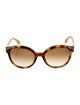 Fendi Round Gradient Sunglasses