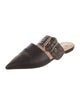 Fendi Zucca FF Logo Leather Mules