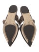 Fendi Zucca FF Logo Leather Mules