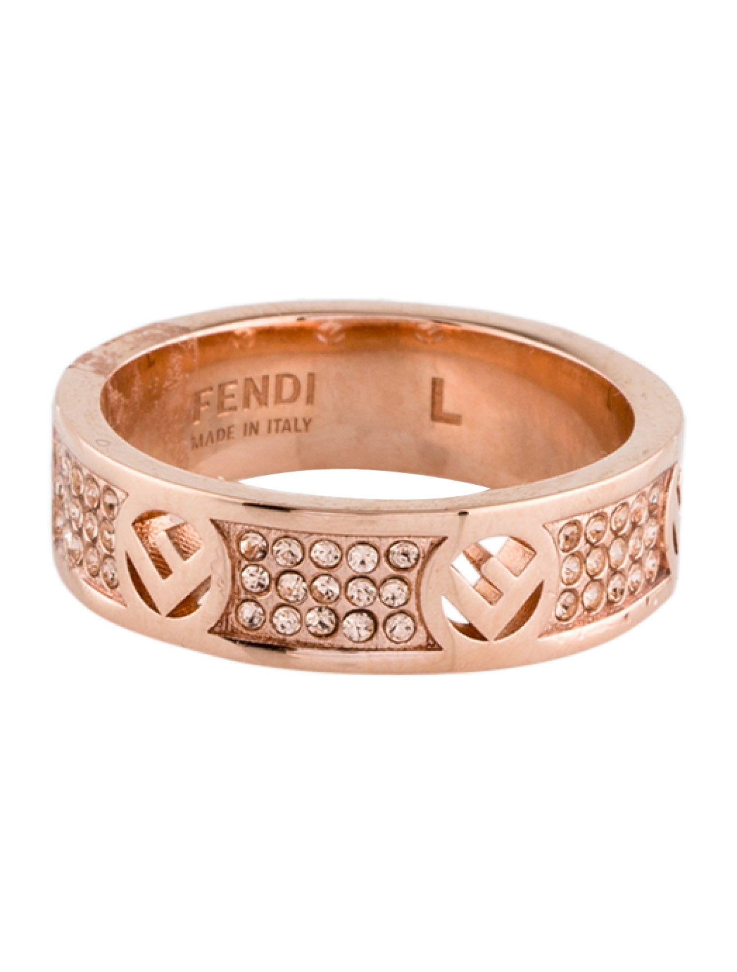 Fendi Crystal F Is Fendi Band Ring