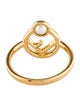 Fendi Faux Pearl F Cocktail Ring