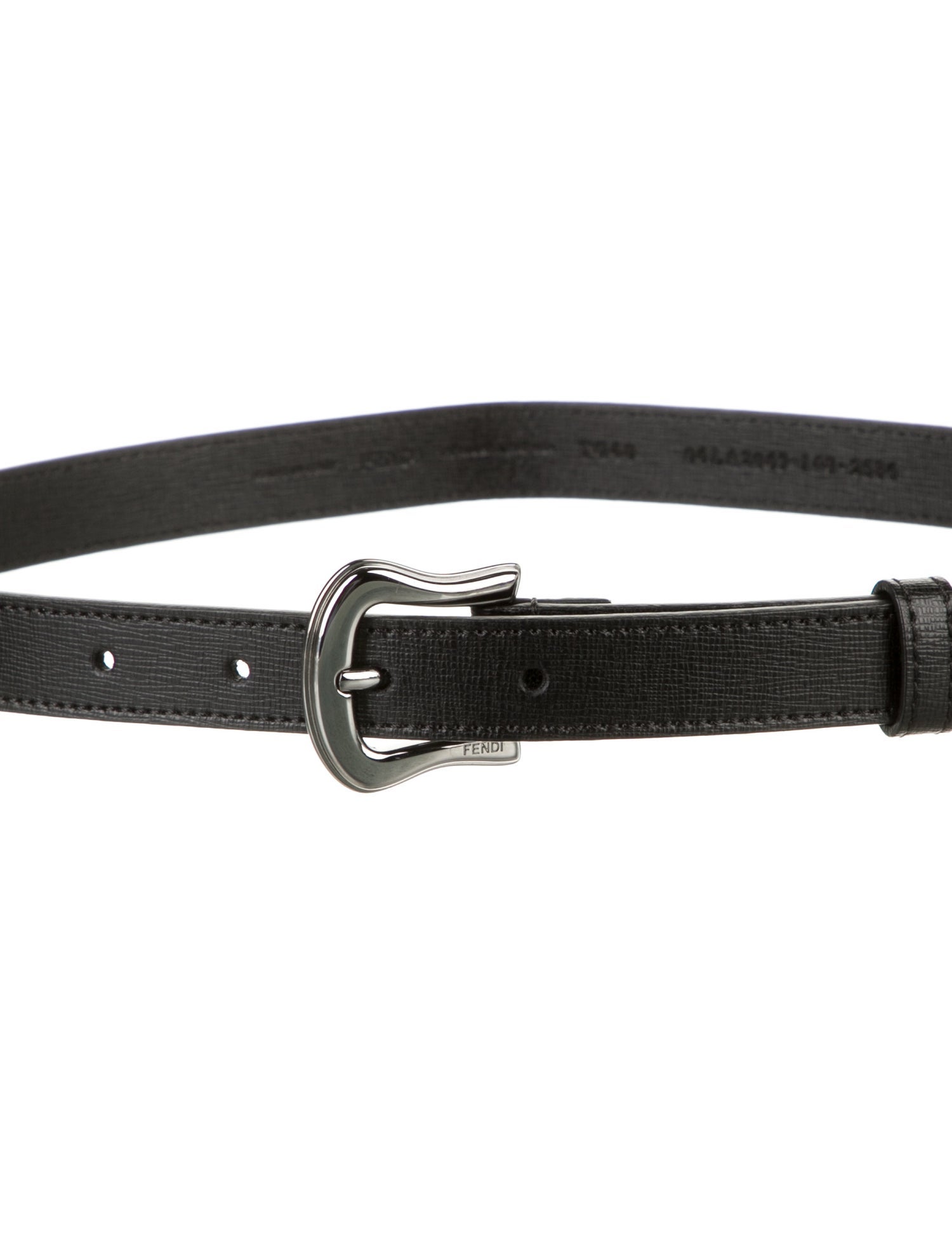 Fendi Skinny Leather Belt