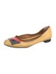 Fendi Monsters Motif Leather Ballet Flats