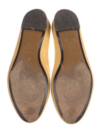 Fendi Monsters Motif Leather Ballet Flats