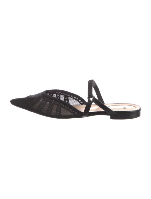 Fendi Mesh Embroidered Accent Mules