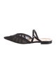 Fendi Mesh Embroidered Accent Mules