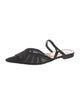 Fendi Mesh Embroidered Accent Mules