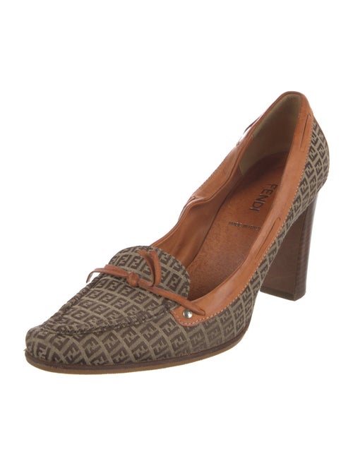 Fendi Canvas Printed Pumps