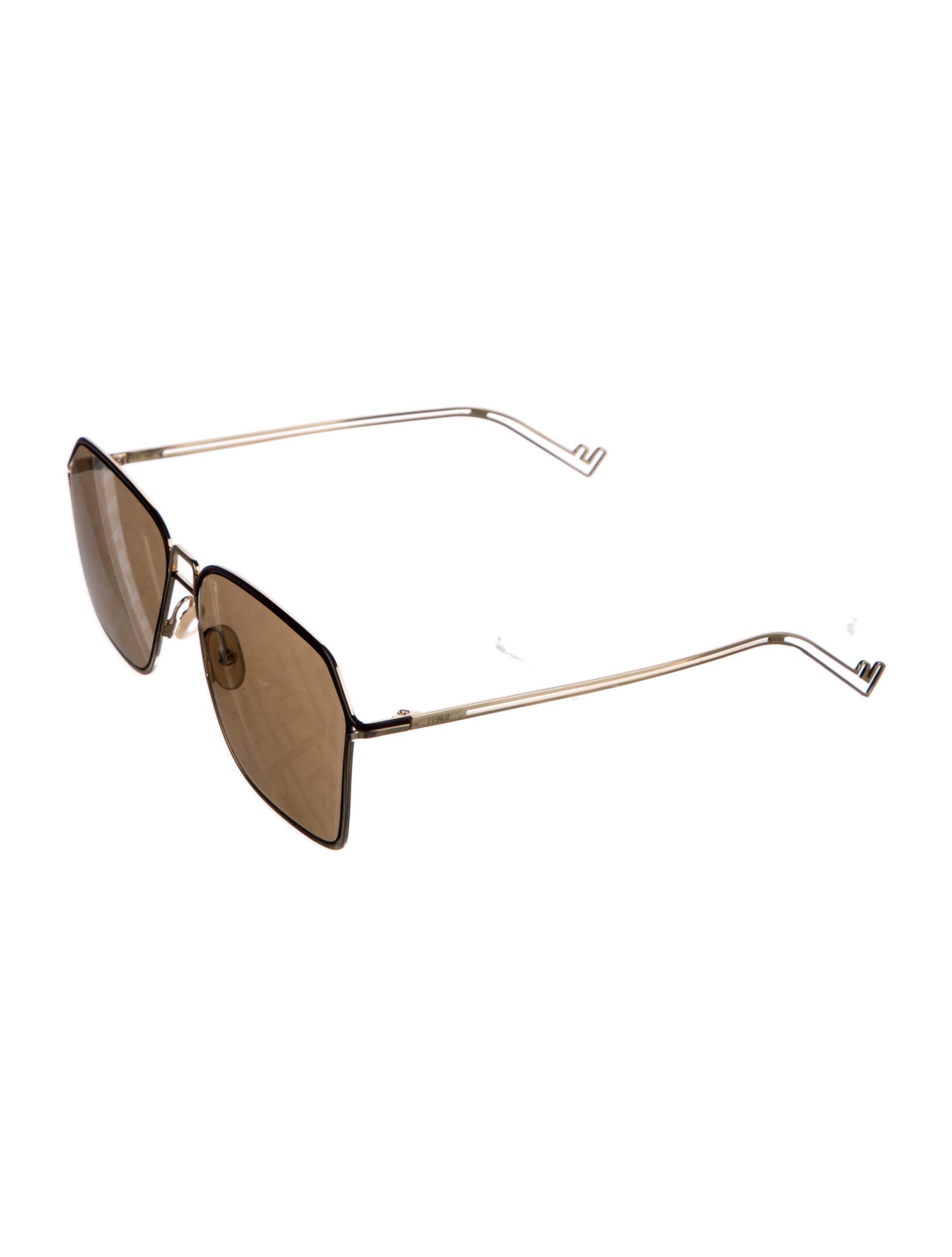 Fendi Zucca FF Logo Square Sunglasses