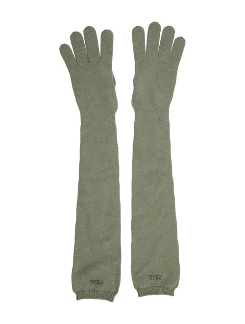 Fendi Logo Gloves