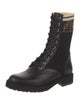 Fendi Zucca FF Logo Printed Combat Boots