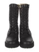 Fendi Zucca FF Logo Printed Combat Boots