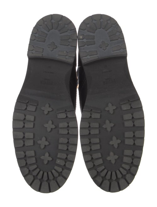 Fendi Zucca FF Logo Printed Combat Boots