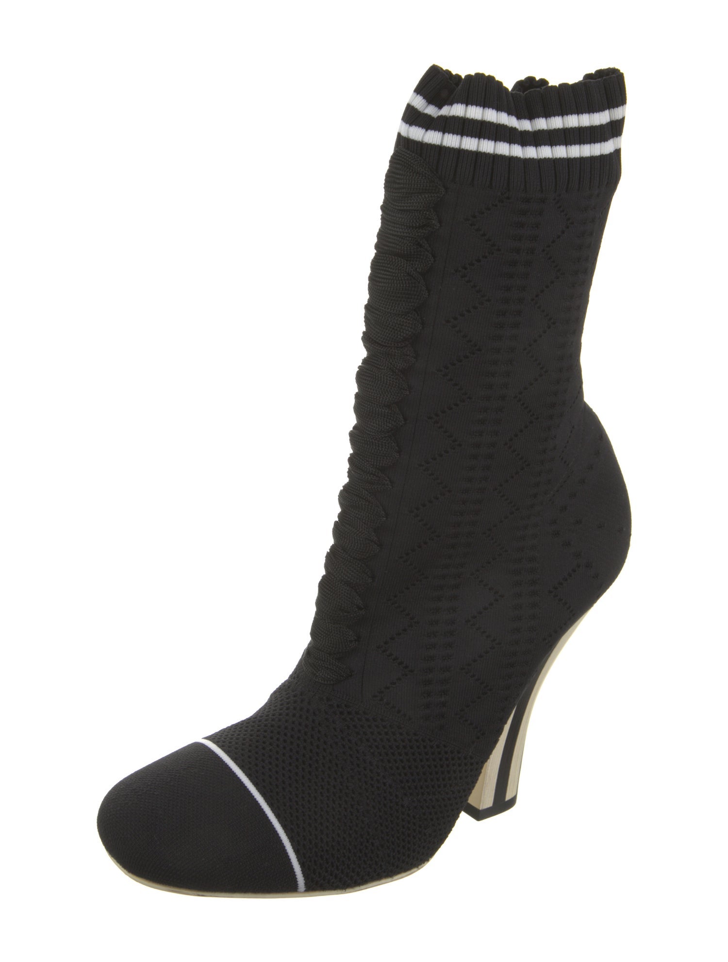 Fendi Striped Sock Boots