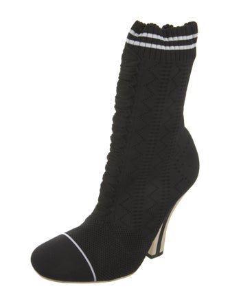 Fendi Striped Sock Boots