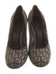 Fendi Zucca FF Logo Canvas Pumps