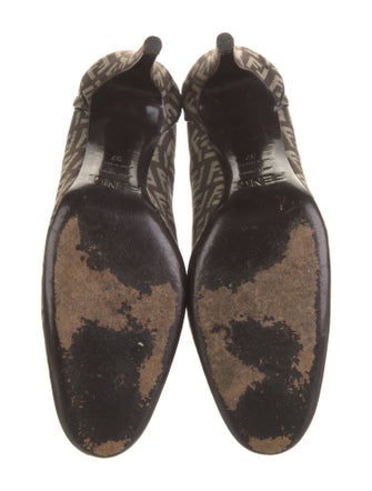 Fendi Zucca FF Logo Canvas Pumps