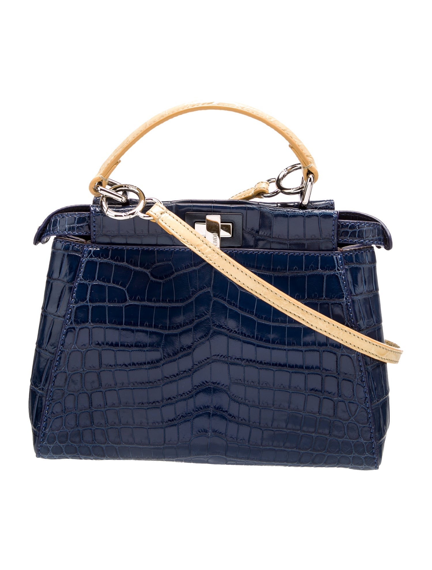 Fendi Crocodile Peekaboo Mini