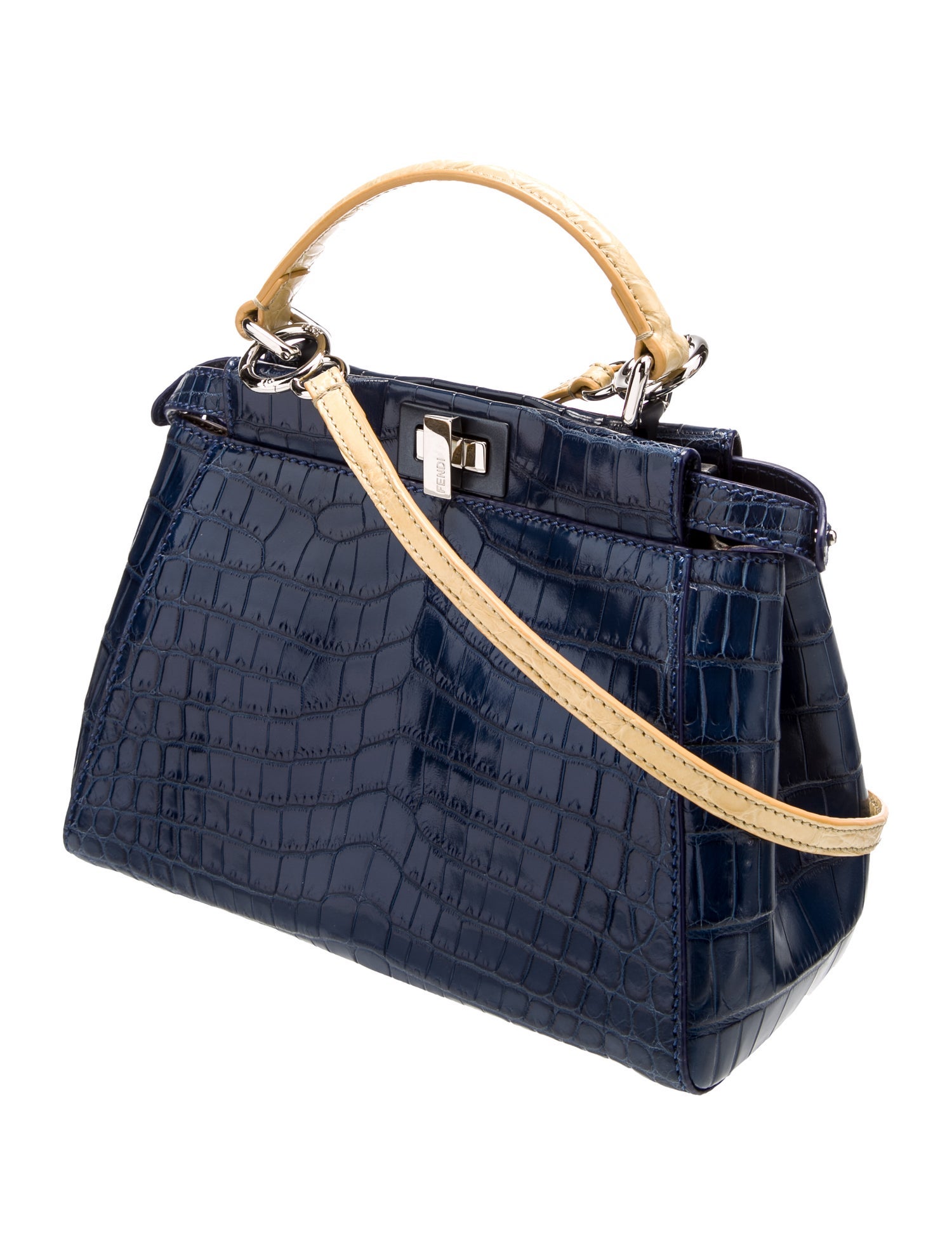 Fendi Crocodile Peekaboo Mini