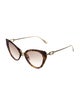 Fendi Zucca FF Logo Cat-Eye Sunglasses