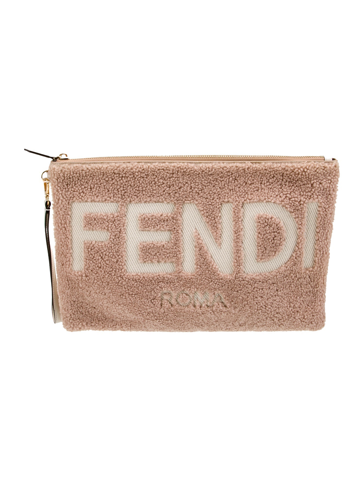 Fendi Shearling Shearling Pouch Large