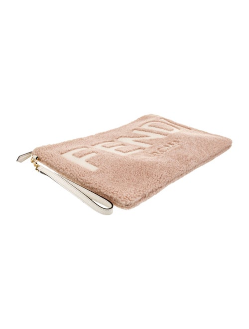Fendi Shearling Shearling Pouch Large