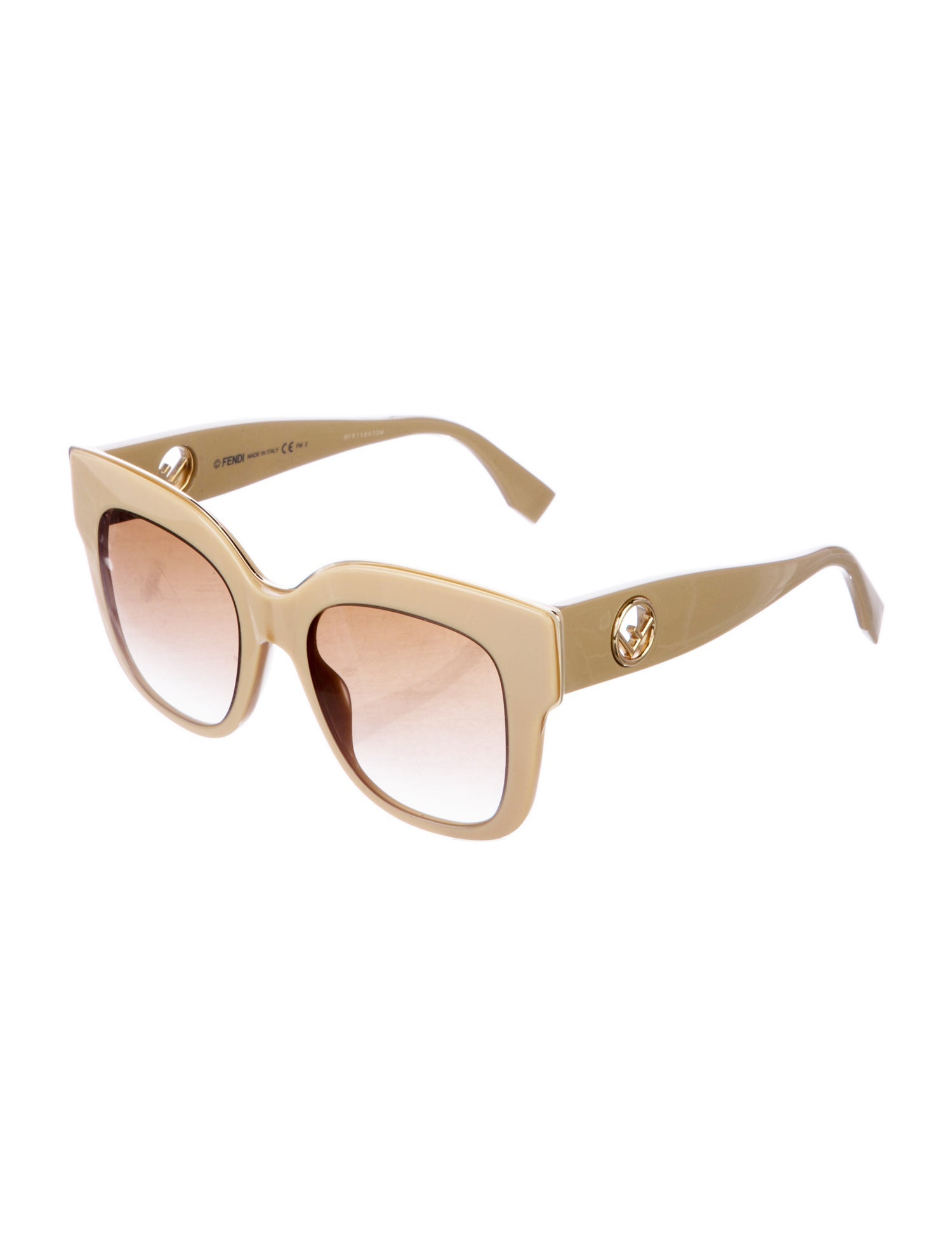 Fendi Zucca FF Logo Oversize Sunglasses